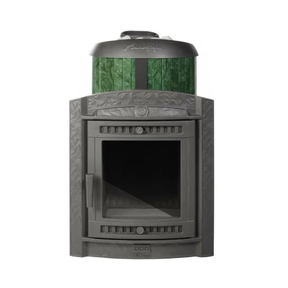 Печь банная «Атмосфера L» в ламелях «Верде Гватемала»